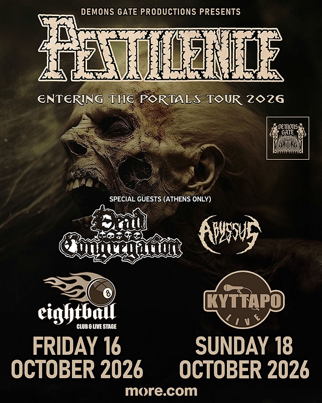 Pestilence Αθήνα Θεσσαλονίκη 2026